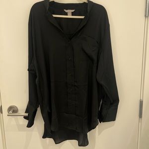 NWOT Black XL Blouse H & M